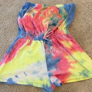 Vibrant Tie-Dye Women's Romper